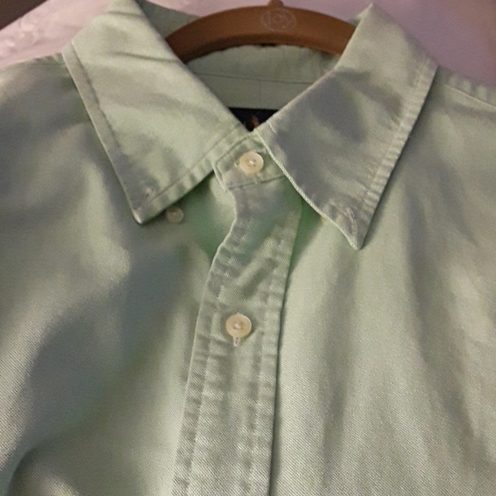 Ralph Lauren long sleeve polo shirt light green